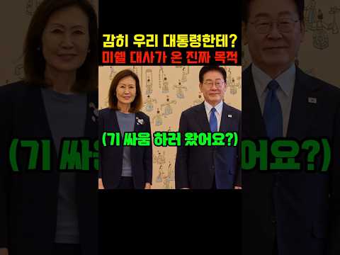 부임하자마자 이 대통령께 한 손 악수한 미국 미쉘 대사가 한국에 온 진짜 목적 #이재명 #미셸스틸 #주한미국대사 #더불어민주당