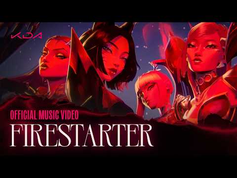 K/DA - FIRESTARTER ft. MIYEON and SOYEON of i-dle, Sophie Powers, Mimi Webb (Official Music Video)