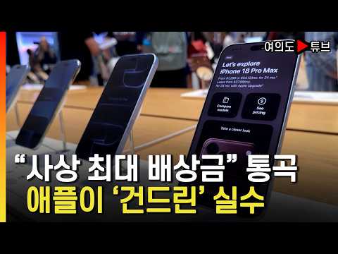 [여의도튜브] "사상 최대 배상금" 통곡 애플이 '건드린' 실수 / 머니투데이방송